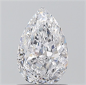 Natural Diamond 1.01 Carats, Pear with  Cut, D Color, SI1 Clarity and Certified by GIA