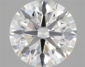 Picture of Lab Grown Diamond 3.02 Carats, Round with Ideal Cut, D Color, VVS2 Clarity and Certified by IGI
