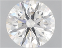 Natural Diamond 0.72 Carats, Round with Excellent Cut, F Color, SI1 Clarity and Certified by GIA
