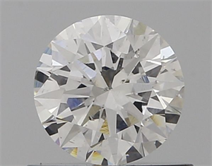 Picture of Natural Diamond 0.54 Carats, Round with Excellent Cut, E Color, SI2 Clarity and Certified by GIA