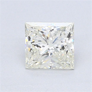 Picture of Natural Diamond 0.75 Carats, Princess with  Cut, K Color, VVS1 Clarity and Certified by GIA