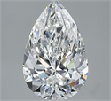 Diamante Natural 2.51 quilates, De pera , Color F, claridad SI1 y certificado GIA