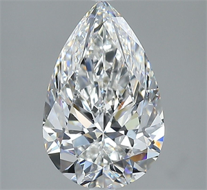 Foto Diamante Natural 2.51 quilates, De pera , Color F, claridad SI1 y certificado GIA de