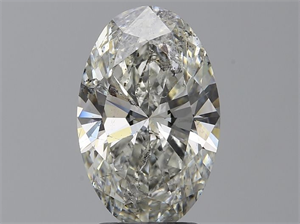 Picture of Natural Diamond 3.01 Carats, Oval with  Cut, H Color, SI2 Clarity and Certified by HRD