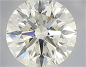 Natural Diamond 0.80 Carats, Round with Excellent Cut, J Color, VVS2 Clarity and Certified by IGI