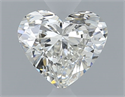 Natural Diamond 0.50 Carats, Heart with  Cut, I Color, VS2 Clarity and Certified by GIA