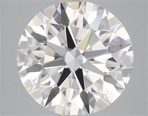 Picture of Lab Grown Diamond 3.92 Carats, Round with Ideal Cut, D Color, VS2 Clarity and Certified by IGI