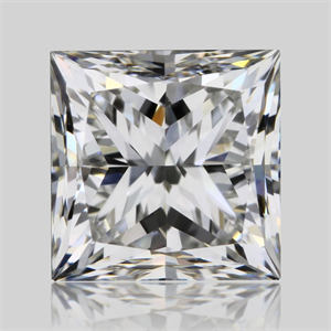 Picture of Natural Diamond 1.00 Carats, Princess with  Cut, H Color, VS1 Clarity and Certified by GIA