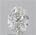 Natural Diamond 1.01 Carats, Oval with  Cut, H Color, SI1 Clarity and Certified by GIA