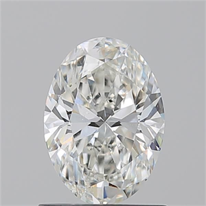 Picture of Natural Diamond 1.01 Carats, Oval with  Cut, H Color, SI1 Clarity and Certified by GIA