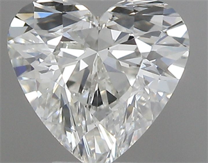 Picture of Natural Diamond 0.40 Carats, Heart with  Cut, G Color, VS1 Clarity and Certified by IGI