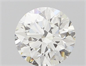 Natural Diamond 0.50 Carats, Round with Very Good Cut, H Color, VVS1 Clarity and Certified by GIA