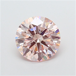 Picture of Lab Grown Diamond 3.00 Carats, Round with Ideal Cut, Fancy Intense Pink Color, VVS2 Clarity and Certified by IGI