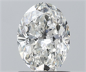Natural Diamond 0.90 Carats, Oval with  Cut, H Color, VVS1 Clarity and Certified by IGI