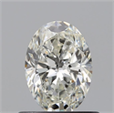 Natural Diamond 0.62 Carats, Oval with  Cut, I Color, VS1 Clarity and Certified by GIA