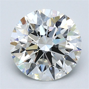 Picture of Natural Diamond 2.03 Carats, Round with Excellent Cut, G Color, VVS2 Clarity and Certified by GIA