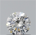 Natural Diamond 0.50 Carats, Round with Excellent Cut, H Color, SI2 Clarity and Certified by GIA