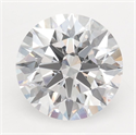 Lab Grown Diamond 2.22 Carats, Round with Ideal Cut, D Color, IF Clarity and Certified by IGI
