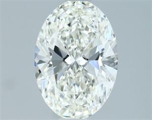 Foto Diamante Natural 1.03 quilates, Ovalado , Color H, claridad IF y certificado IGI de