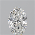Natural Diamond 0.90 Carats, Oval with  Cut, F Color, VS2 Clarity and Certified by GIA