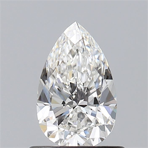 Picture of Natural Diamond 0.61 Carats, Pear with  Cut, E Color, VS2 Clarity and Certified by GIA