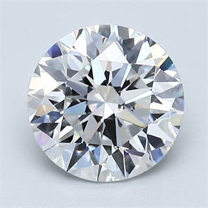 Picture of Natural Diamond 2.02 Carats, Round with Very Good Cut, D Color, VS1 Clarity and Certified by GIA