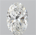 Natural Diamond 2.01 Carats, Oval with  Cut, F Color, SI1 Clarity and Certified by GIA