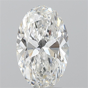 Picture of Natural Diamond 2.01 Carats, Oval with  Cut, F Color, SI1 Clarity and Certified by GIA