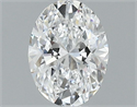 Natural Diamond 0.40 Carats, Oval with  Cut, D Color, VVS2 Clarity and Certified by GIA