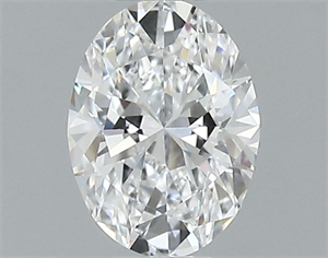 Picture of Natural Diamond 0.40 Carats, Oval with  Cut, D Color, VVS2 Clarity and Certified by GIA