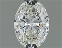 Natural Diamond 0.50 Carats, Oval with  Cut, I Color, VS1 Clarity and Certified by IGI