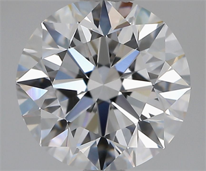 Picture of Natural Diamond 1.70 Carats, Round with Excellent Cut, D Color, VVS2 Clarity and Certified by GIA