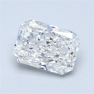 Foto Diamante Natural 0.80 quilates, Radiante , Color E, claridad SI1 y certificado GIA de