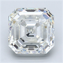 Natural Diamond 3.06 Carats, Asscher with  Cut, I Color, VS1 Clarity and Certified by GIA