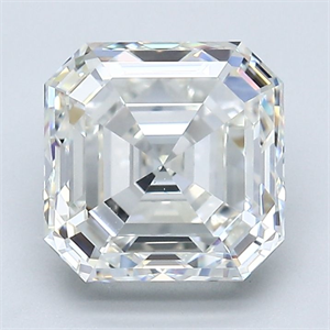 Picture of Natural Diamond 3.06 Carats, Asscher with  Cut, I Color, VS1 Clarity and Certified by GIA