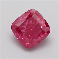 Picture of Lab Grown Diamond 1.58 Carats, CUSHION MODIFIED with  Cut, Fancy Vivid Pink Color, VVS2 Clarity and Certified by IGI