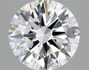 Picture of Lab Grown Diamond 2.00 Carats, Round with Excellent Cut, D Color, VVS2 Clarity and Certified by IGI