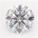 Lab Grown Diamond 2.90 Carats, Round with Ideal Cut, D Color, VVS1 Clarity and Certified by IGI