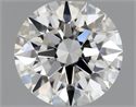 Natural Diamond 0.41 Carats, Round with Excellent Cut, F Color, VVS1 Clarity and Certified by GIA
