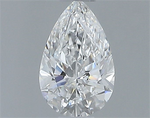Foto Diamante Natural 0.40 quilates, De pera , Color E, claridad VS2 y certificado GIA de