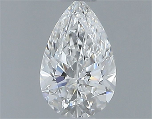 Foto Diamante Natural 0.40 quilates, De pera , Color E, claridad VS2 y certificado GIA de