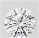 Del inventario de diamantes de laboratorio, 2.57 quilates, Redondo , Color F, claridad VVS2 y certificado IGI