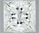 Natural Diamond 0.50 Carats, Princess with  Cut, H Color, IF Clarity and Certified by IGI