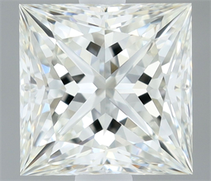 Picture of Natural Diamond 0.50 Carats, Princess with  Cut, H Color, IF Clarity and Certified by IGI