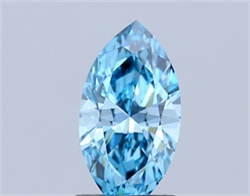 Picture of Lab Grown Diamond 1.60 Carats, Marquise with  Cut, Fancy Vivid Blue Color, VS1 Clarity and Certified by IGI