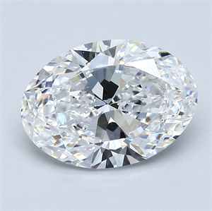 Picture of Natural Diamond 2.41 Carats, Oval with  Cut, D Color, VS2 Clarity and Certified by GIA