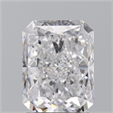Natural Diamond 2.25 Carats, Radiant with  Cut, D Color, SI1 Clarity and Certified by GIA