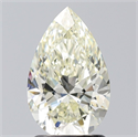 Natural Diamond 1.55 Carats, Pear with  Cut, M Color, SI1 Clarity and Certified by GIA