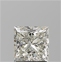 Natural Diamond 1.70 Carats, Princess with  Cut, K Color, SI1 Clarity and Certified by GIA