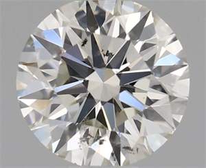 Picture of Natural Diamond 0.51 Carats, Round with Excellent Cut, J Color, SI2 Clarity and Certified by GIA